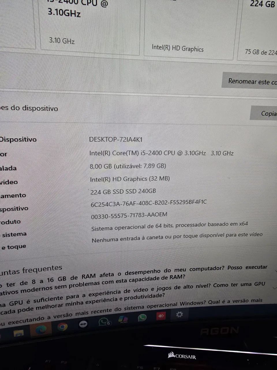 Pc i5 2 geração, 8gb de ram - Foto 3