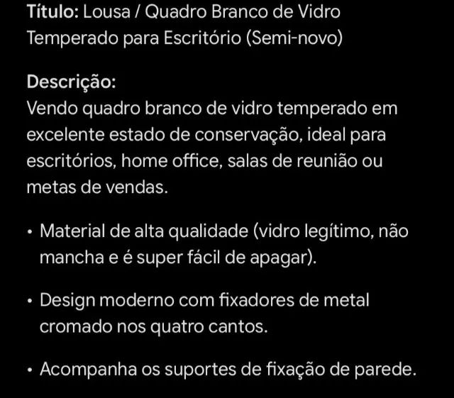 Lousa/quadro - Foto 2