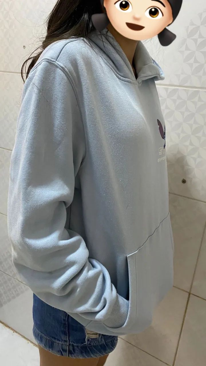 moletom Stitch usado 2 vezes TAM P - Foto 4