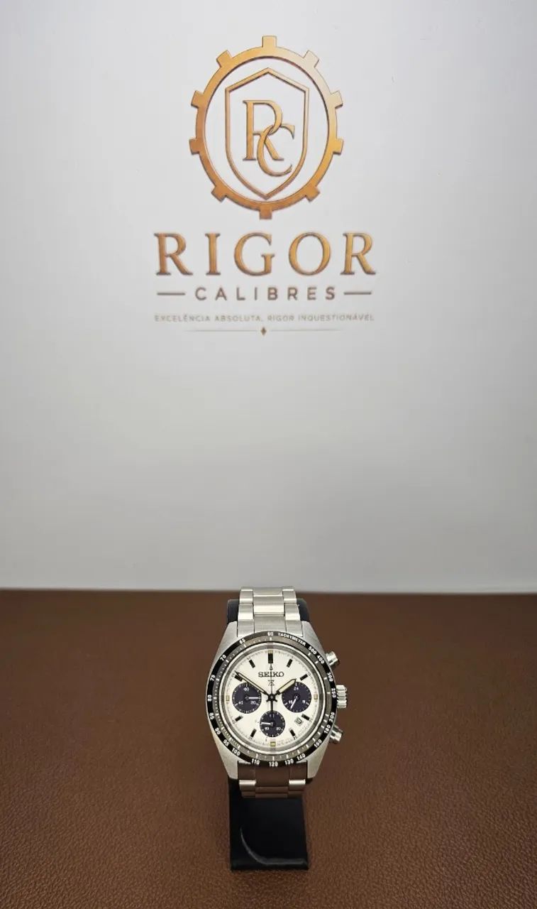 Relógio Seiko Prospex Panda Speedtimer Solar SSC961 - Foto 5