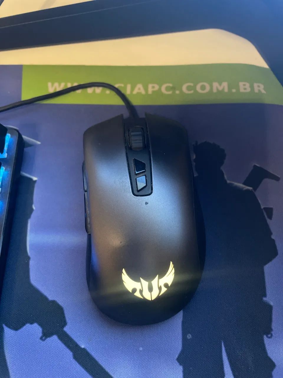 Mouse Gamer RGB com botões extras - Ótimo estado