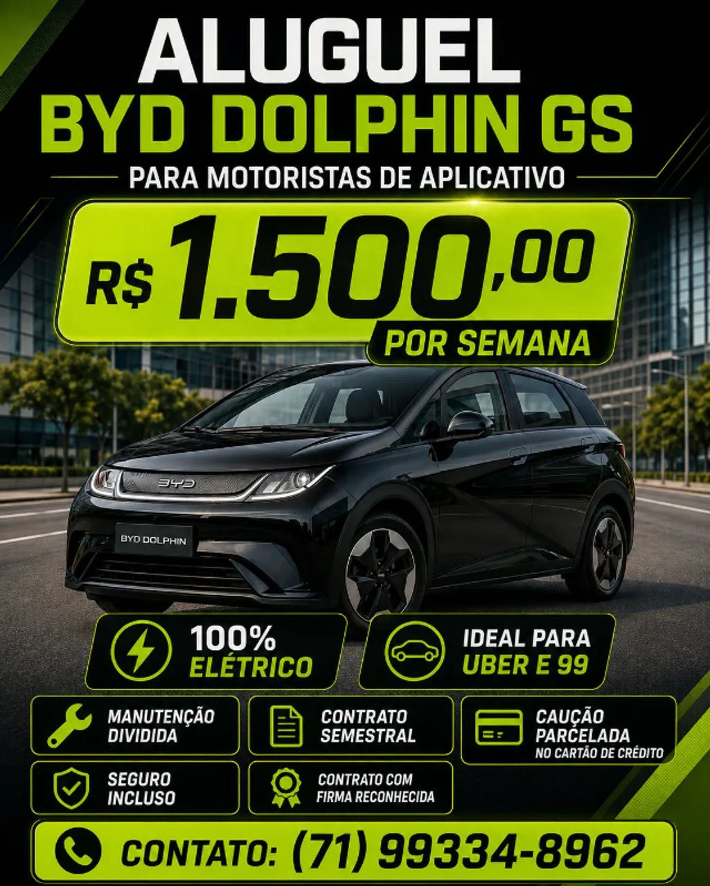 Aluguel de BYD Dolphin GS