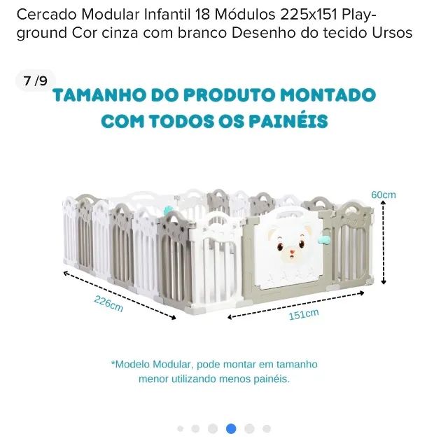 Large Modular Children's Playpen