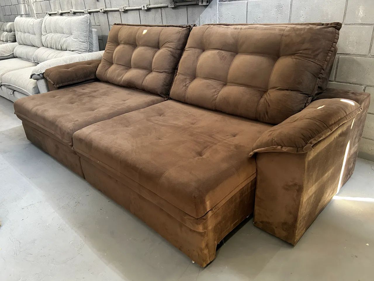 Sofá Retrátil e Reclinável GIGANTE 2.90m ( Direto da Fábrica )  - Foto 5