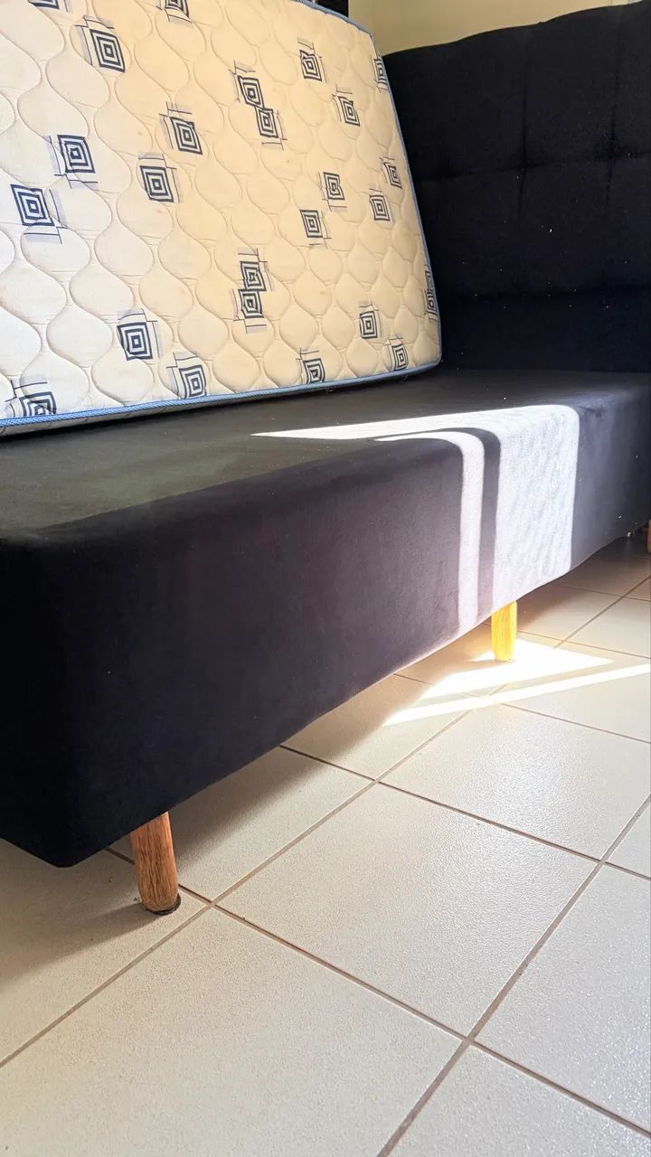 Cama box solteiro com cabeceira, box e colchão Ortobom  - Foto 3