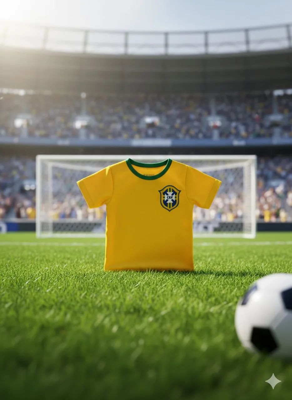 Camisa infantil Brasil 