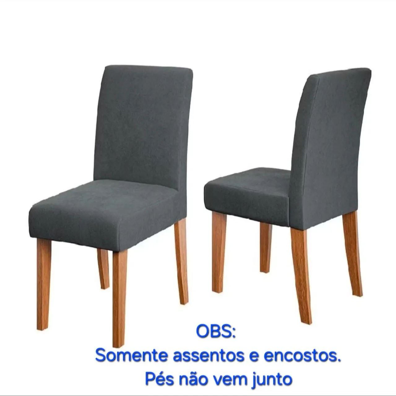 Kit de encosto e assentos cinza 