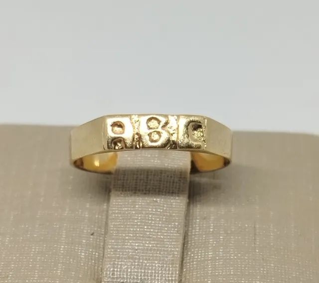Anel ouro 18k - aro 10
