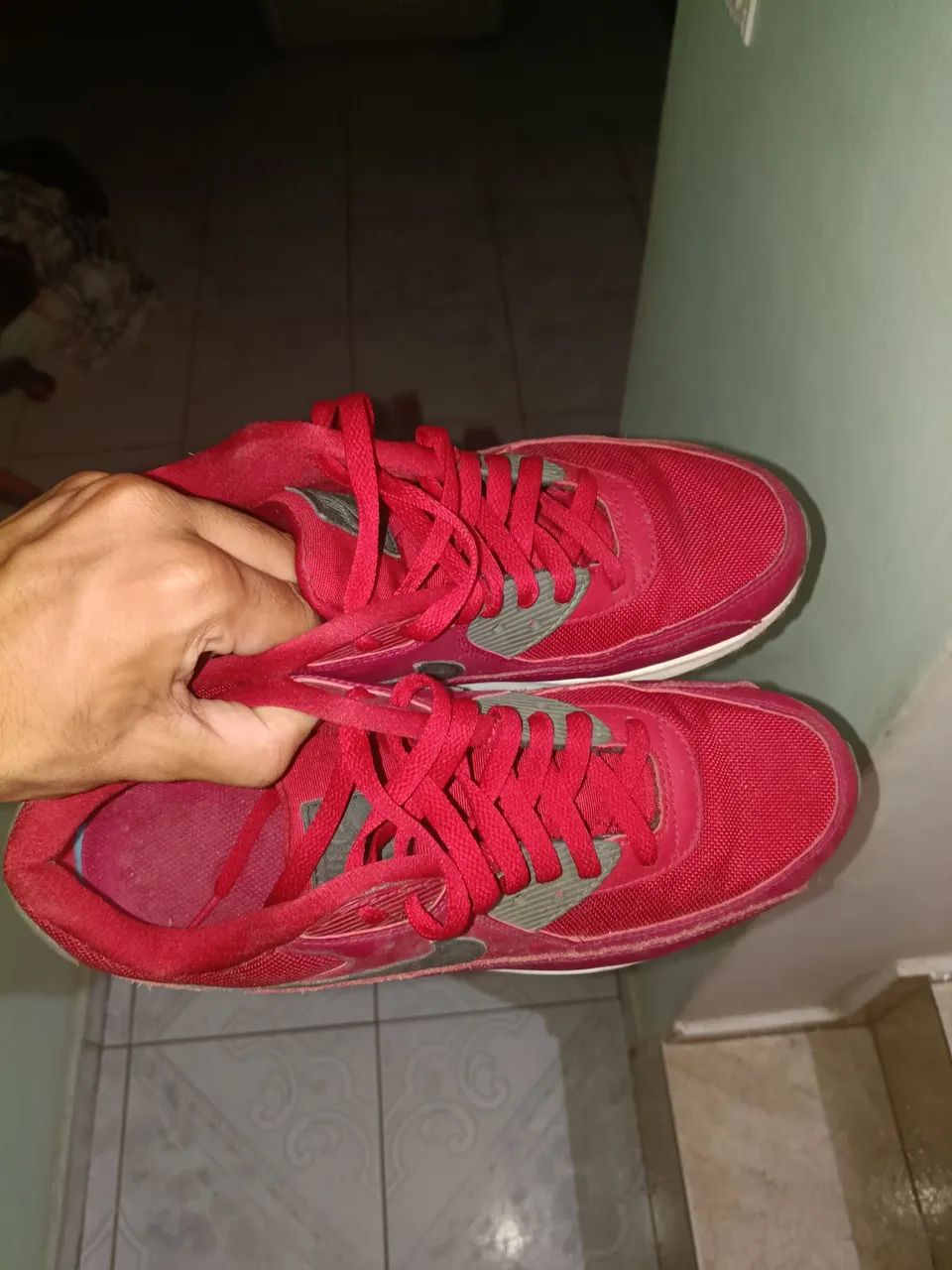 Tênis Air Max vermelho 90