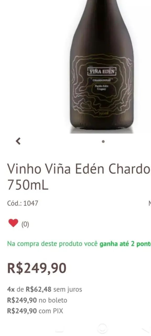  Vinho branco  VINA EDÉN Chardonnay  - Foto 3