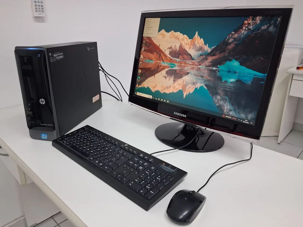 Computador Intel Core I3 HP Pavilion SlimLine completo com Windows 10 original - Foto 3