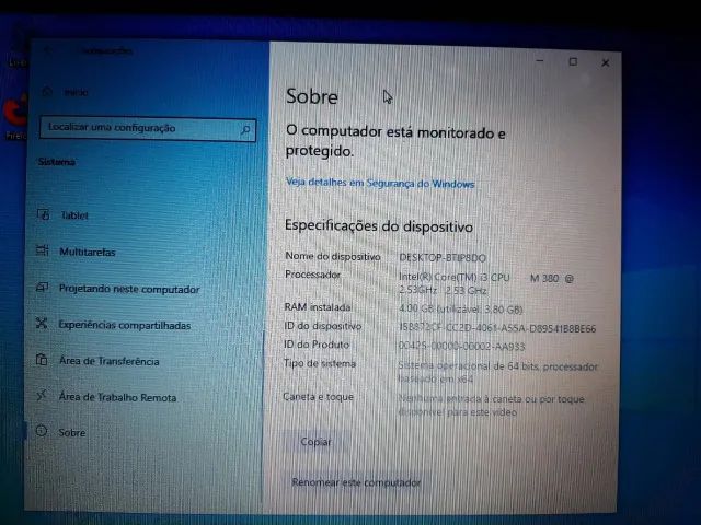 Notebook Dell Inspiron 14 Core i3 4GB HD 640GB Windows 10  - Foto 4
