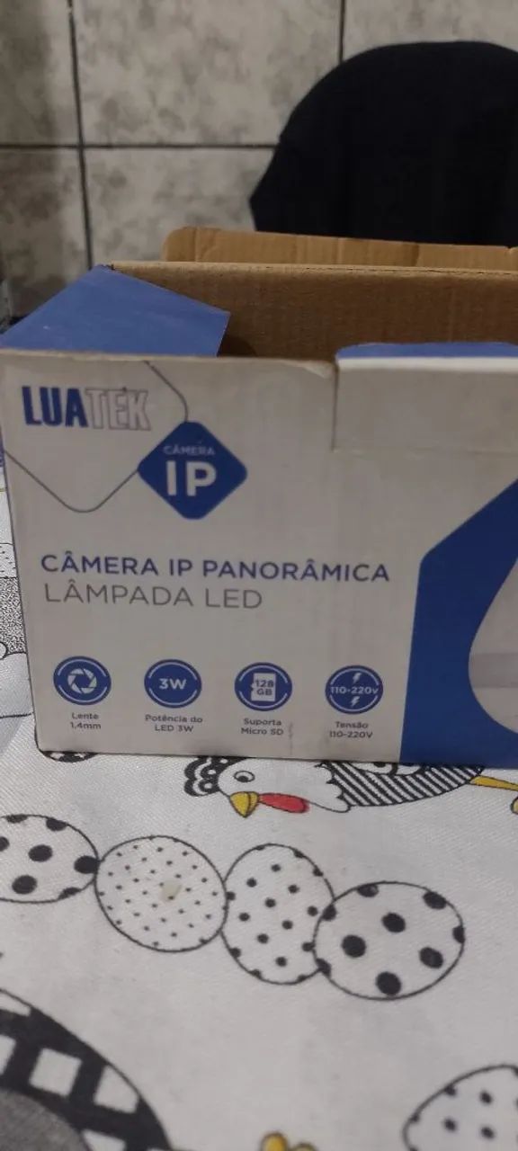 CÂMERA IP PANORÂMICA, LÂMPADA LED - Foto 2