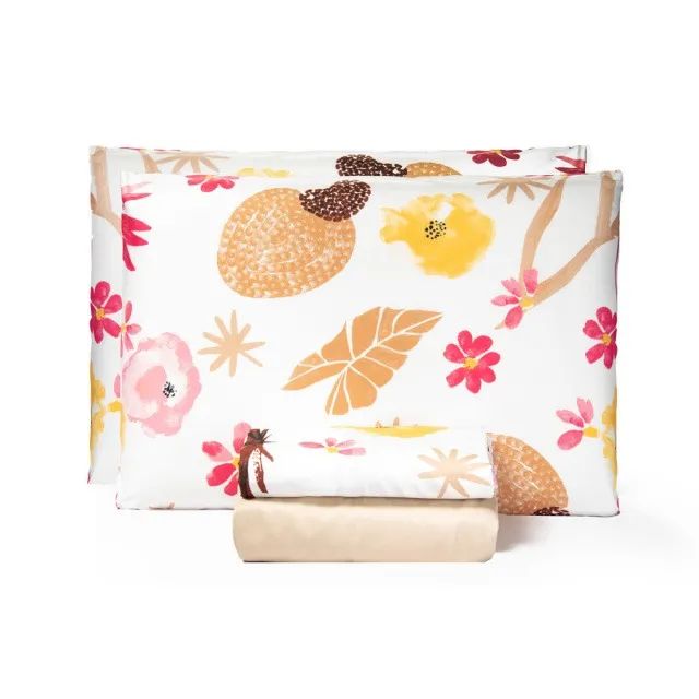 Jogo de Cama Estampa Floral 4 peças King