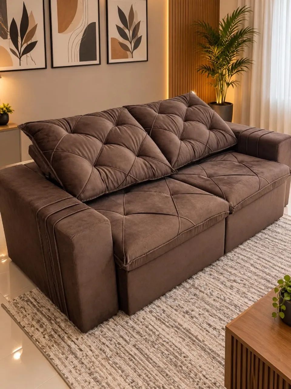 Sofá retrátil reclinavel 1,80cm  - Foto 3