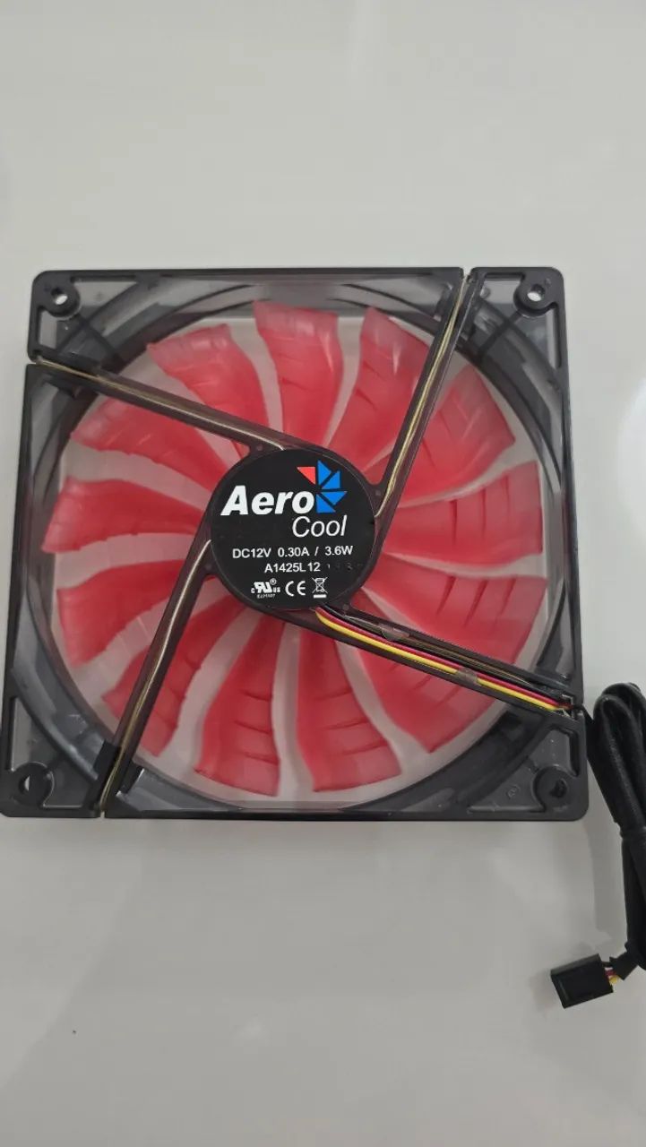 2 Cooler Fan Aerocool 140mm - Foto 4