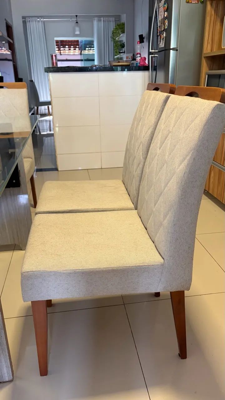 Mesa de vidro com cadeiras  - Foto 3
