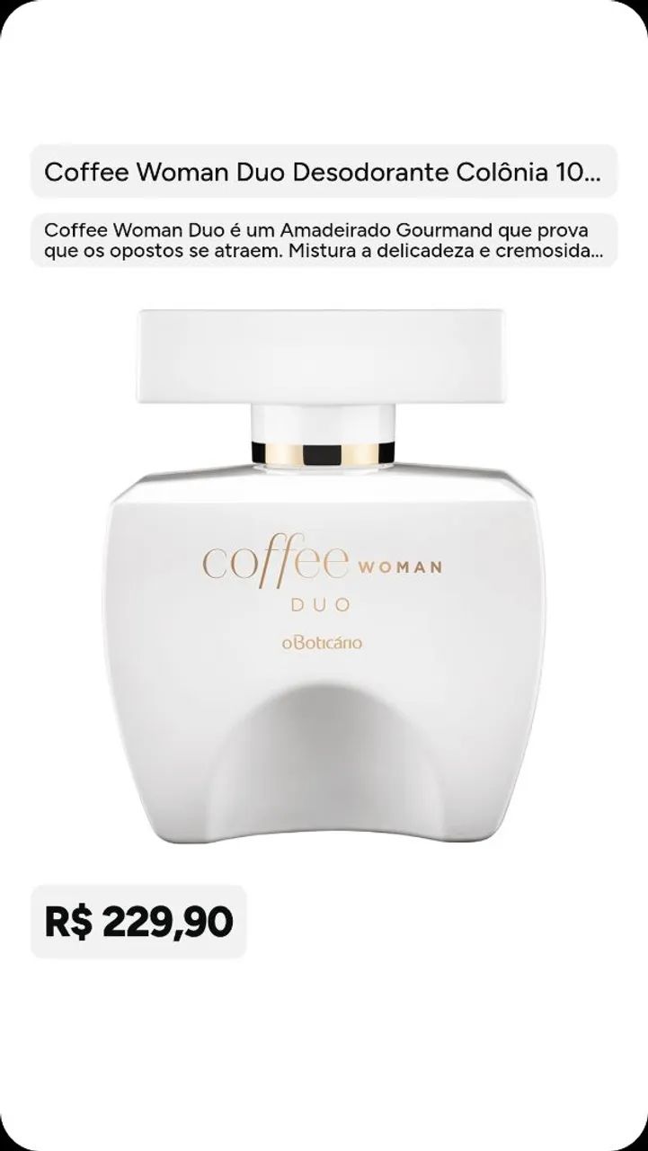 Perfume coffee WOMAN DUO