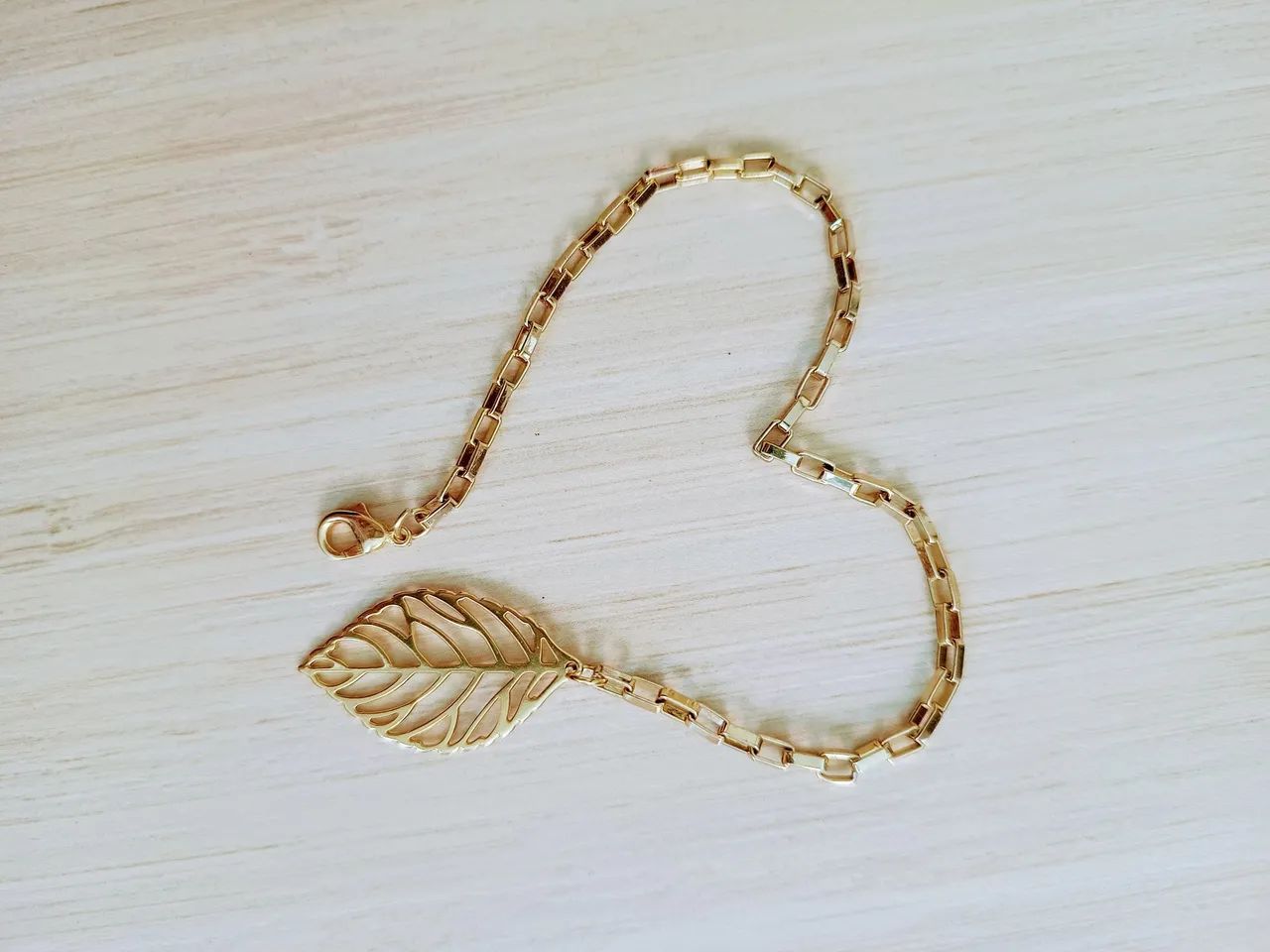 Pulseira Folha Dourada  - Foto 3
