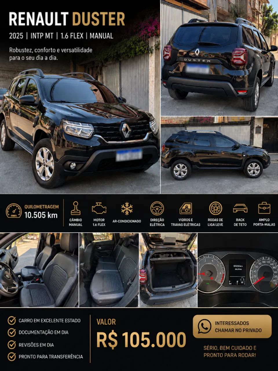 Renault Duster Intense Plus 1.6 16V Flex Mec. 2025 - Foto 3