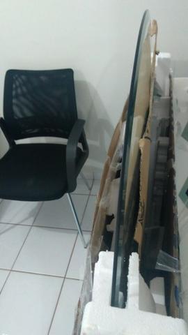 Tampo de mesa redondo de vidro - Foto 3