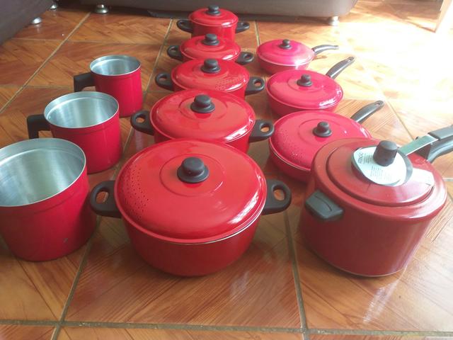 Kit de panelas 12 peças