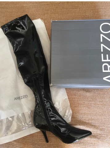 bota over knee arezzo