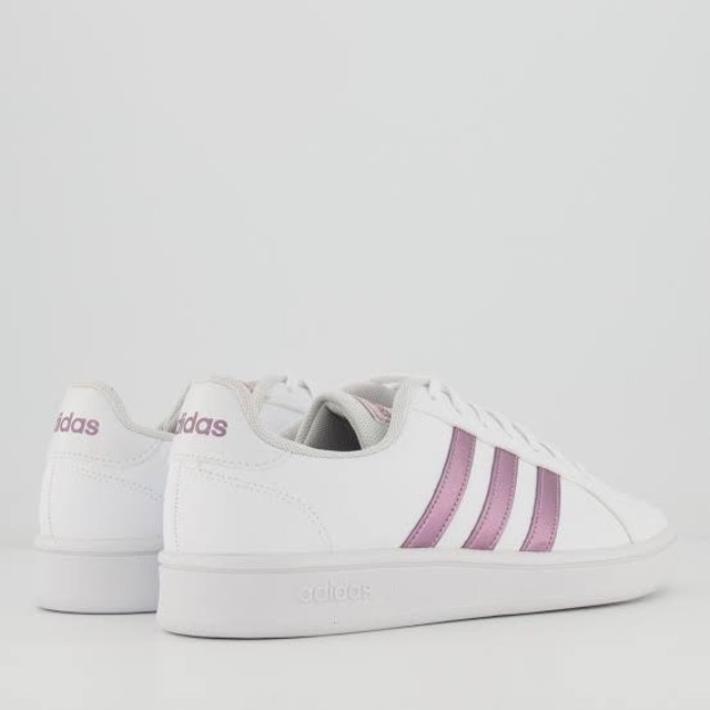 Tênis Adidas Grand Court Base Feminino Branco e Rosa - Roupas e calçados -  Jardim Simus, Sorocaba 1013816308 | OLX