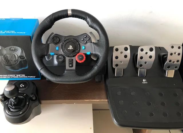 volante logitech g29 com cambio!! 1300 pra vender rápido!!