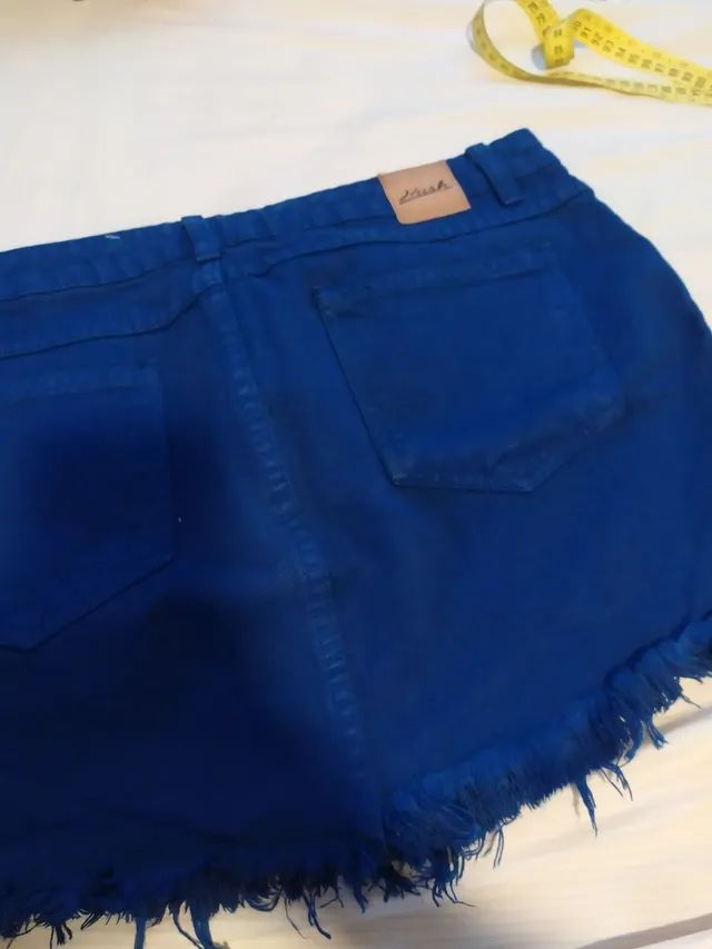 Saia jeans azul 42 - Foto 4