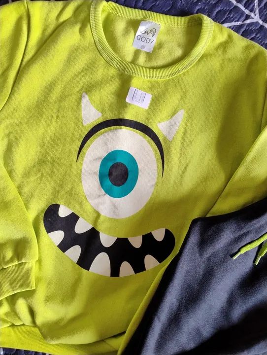 Conjunto de moletom pelúcia do Infantil - Menino - Monstros SA - Foto 2