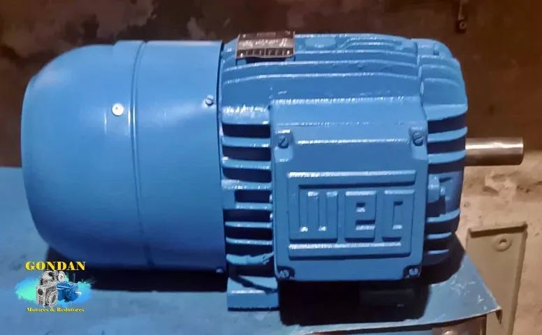 Moto redutor com freio WEG de 7,5cv/hp (5.5kw) 4 polos 1750rpm trifásico com NMRV110 MR7   - Foto 4