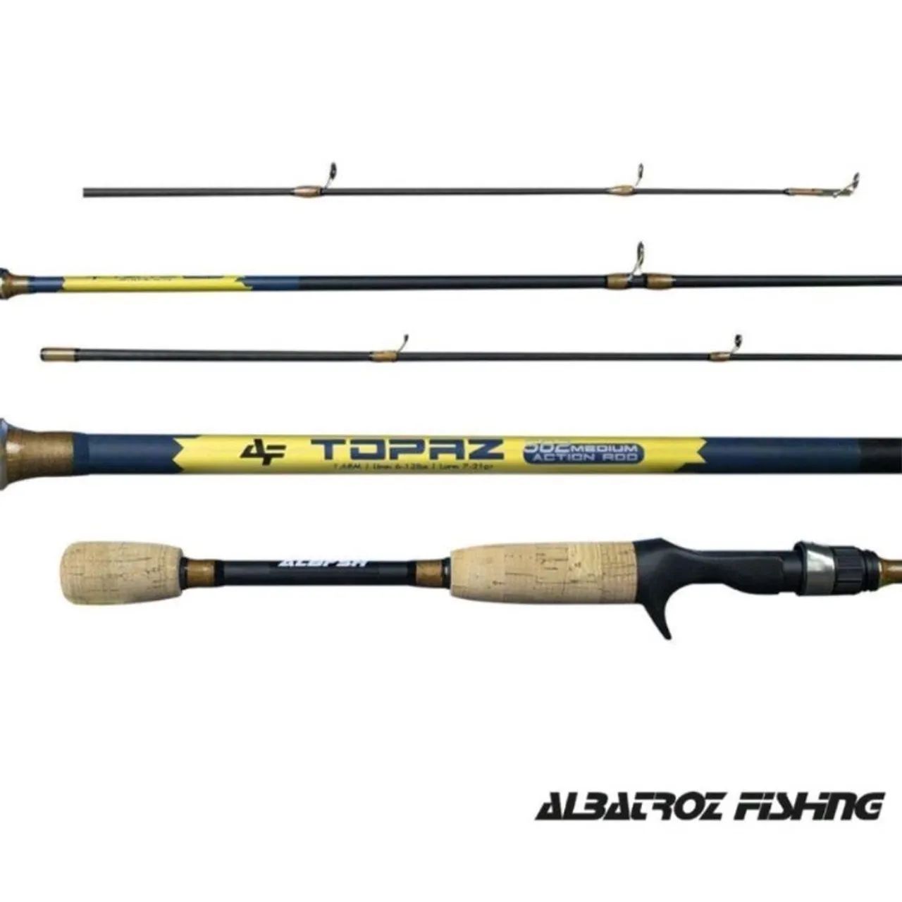 Vara Topaz 1.65 6-12lbs Carbono Para Carretilha Ação Média  FAZEMOS ENTREGA