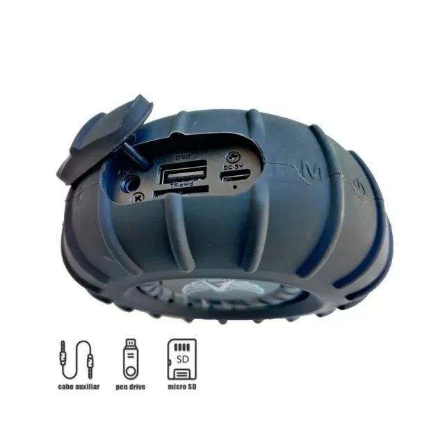 Caixa de Som Bluetooth Recarregável Prova D'Agua Graves Potentes Original - Foto 3