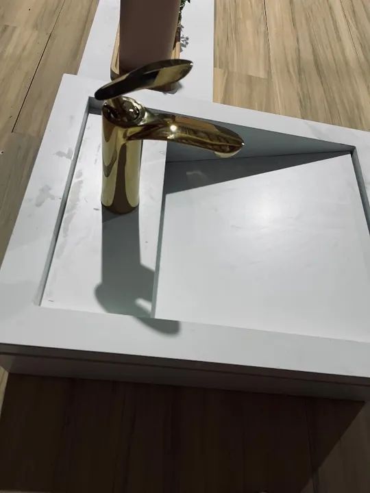 Pia de banheiro em porcelanato  - Foto 4