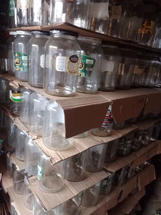 Lote de potes de palmito - aceito trocas 