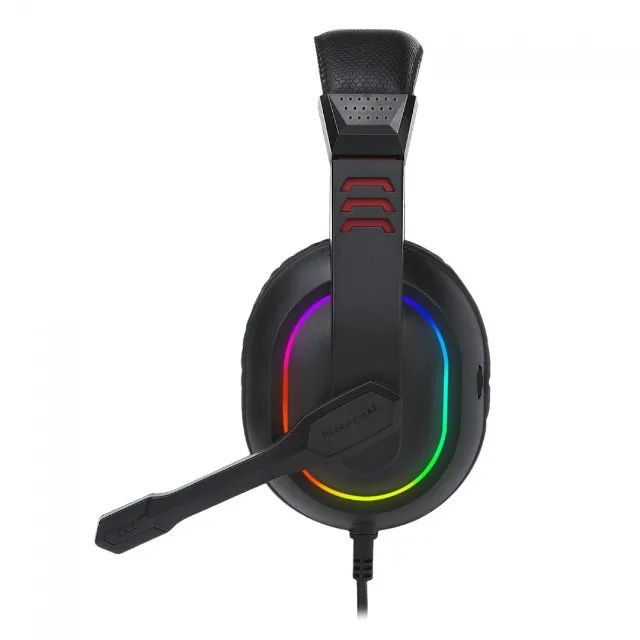Headset Gamer Redragon Ares Black Led RGB P2 C/ Adaptador P3 - WZetta - Foto 3