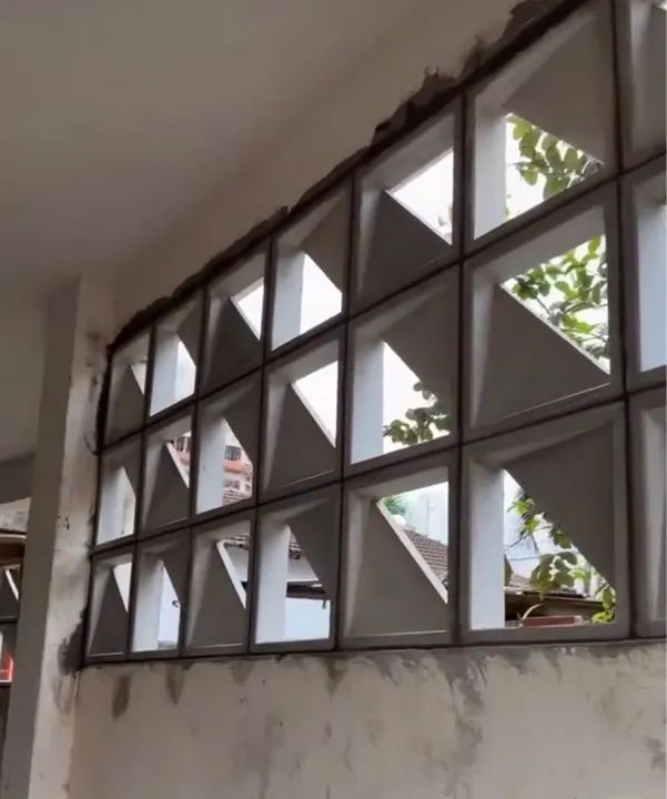 Cobogo Triangular - elemento vazado de cimento 