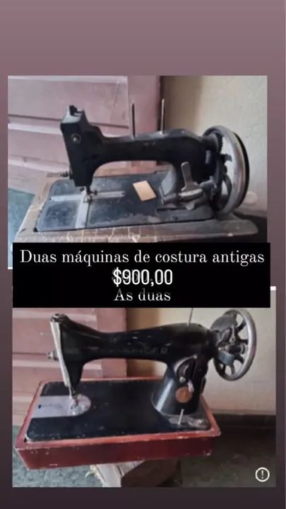 Máquina de costura antiga