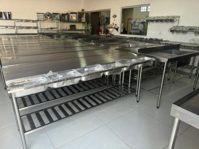 Mesas inox._ Fabricação em BSB. - Foto 2