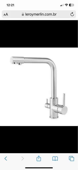 Torneira Monocomando Giratória de Filtro - Foto 2