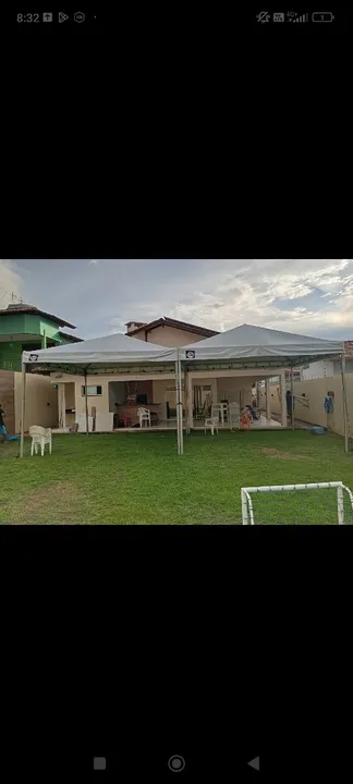 Aluguel e venda de tendas.