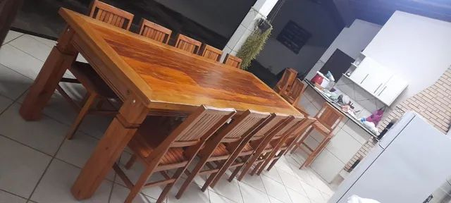 Mesa de madeira de demolição, (Peroba Rosa) - Foto 5