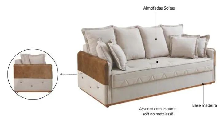 Sofá Pedrete - Foto 2