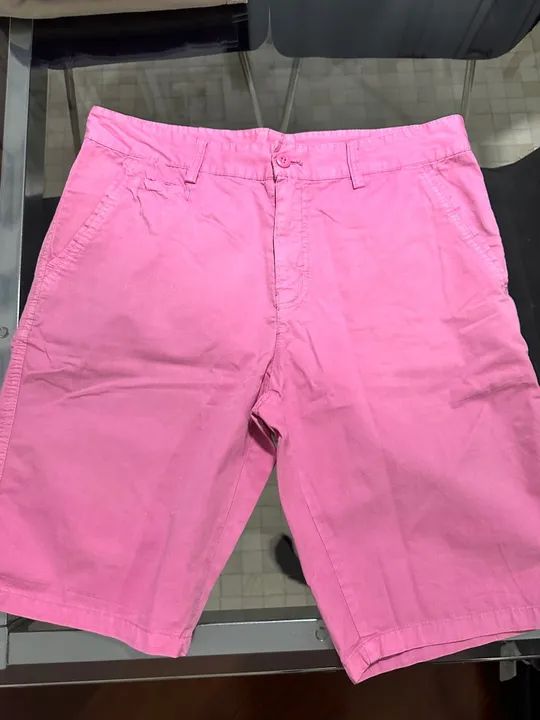 Bermuda masculina rosa tamanho 40