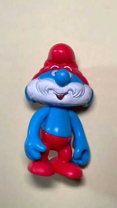 Papai Smurf - Jakks Pacific - boneco altura 6 cm - Turma dos Smurfs (Sunny)