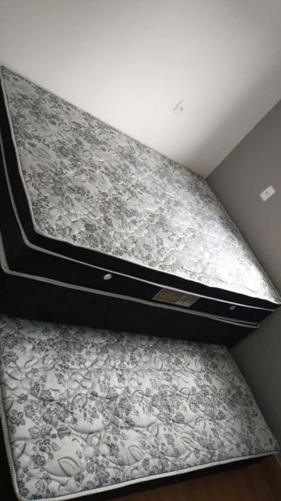 Cama bau com cama auxiliar e colchão molas - Foto 2