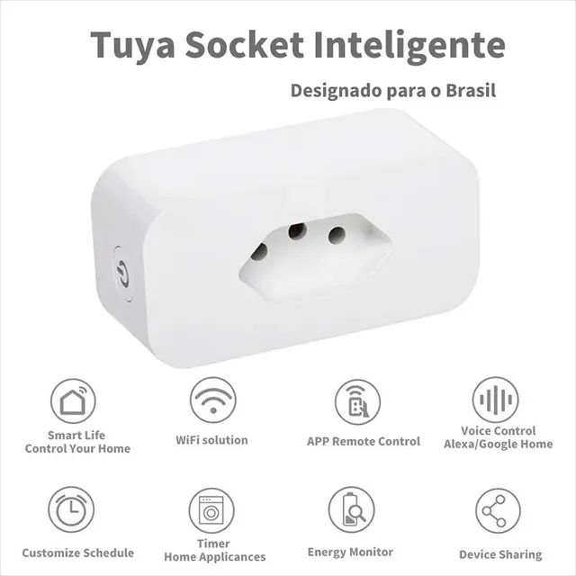 Soquete Wifi Inteligente Tuya, Compatível Com Alexa - Foto 2