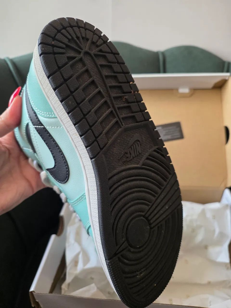 Air Jordan 1 Mid Aqua Blue Tint - Foto 5
