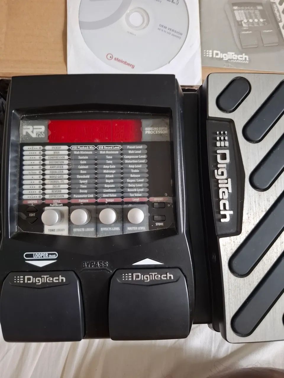 Pedaleira Digitech Rp255 zero na caixa fonte original